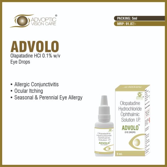 ADVOLO - OLOPATADINE HCL 0.1% EYE DROPS
