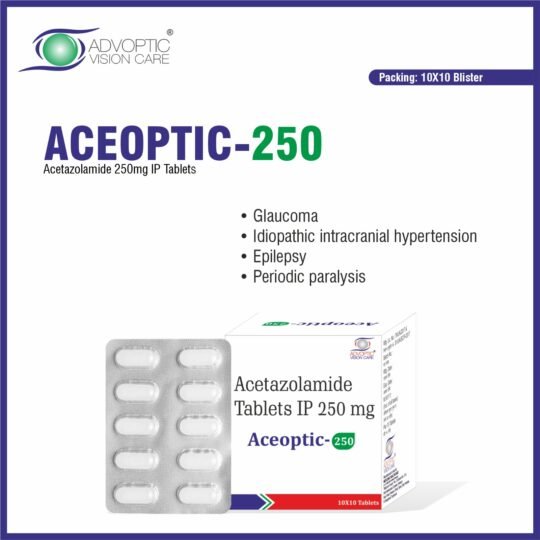 ACEOPTIC 250 - ACETAZOLAMIDE 250MG