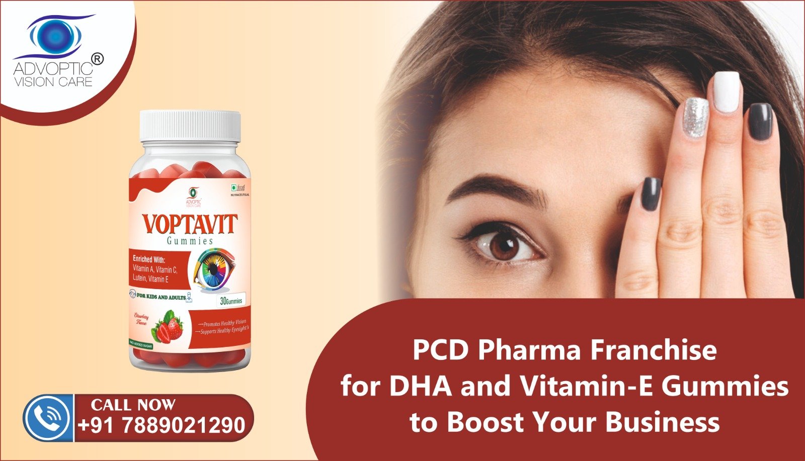 VOPTAVIT - DHA100MG + VITAMIN A 500MG + ZEAXANTHIN 800MCG + ASTAXANTHIN 1600MCG + LUTEIN 20% 4MG + VITAMIN C 30MG + VITAMIN E 5MG GUMMIES